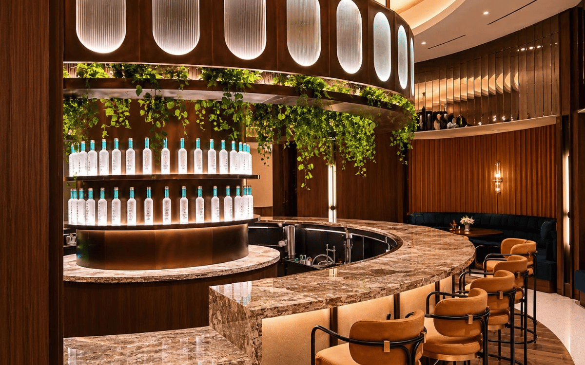 High-end custom architectural metal bar