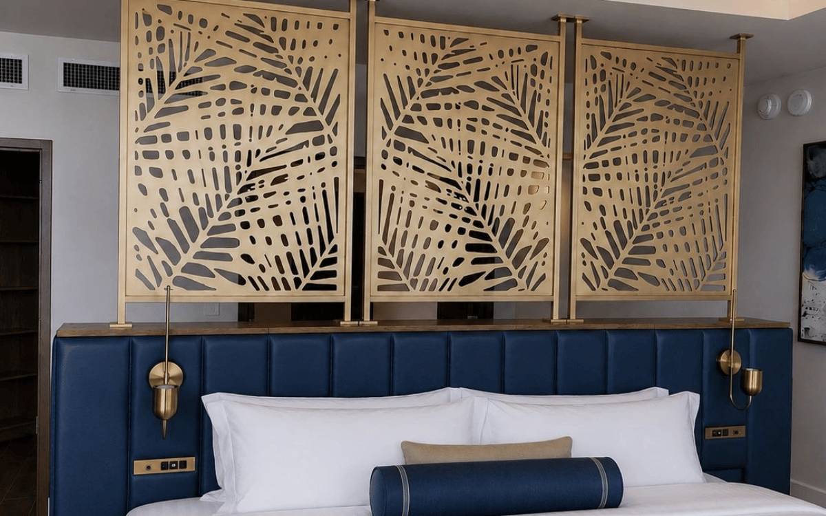 Decorative laser-cut architectural metal screens